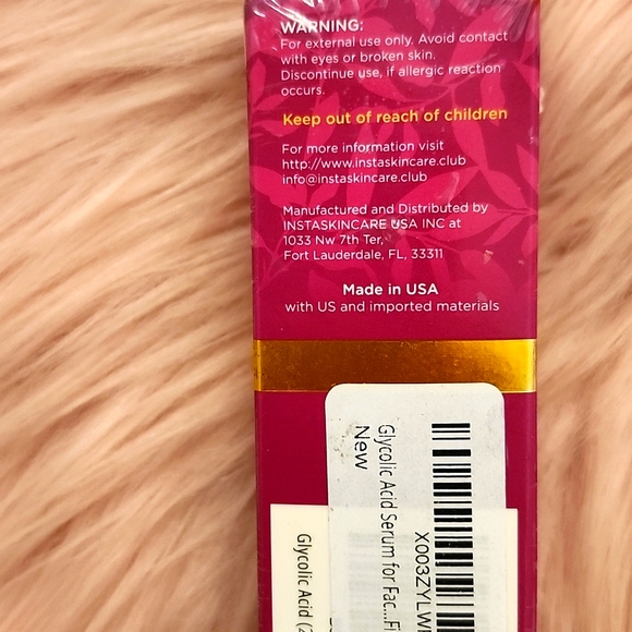 Brand New InstaSkinCare GLYCOLIC ACID FACIAL SERUM - Picture 4 of 4